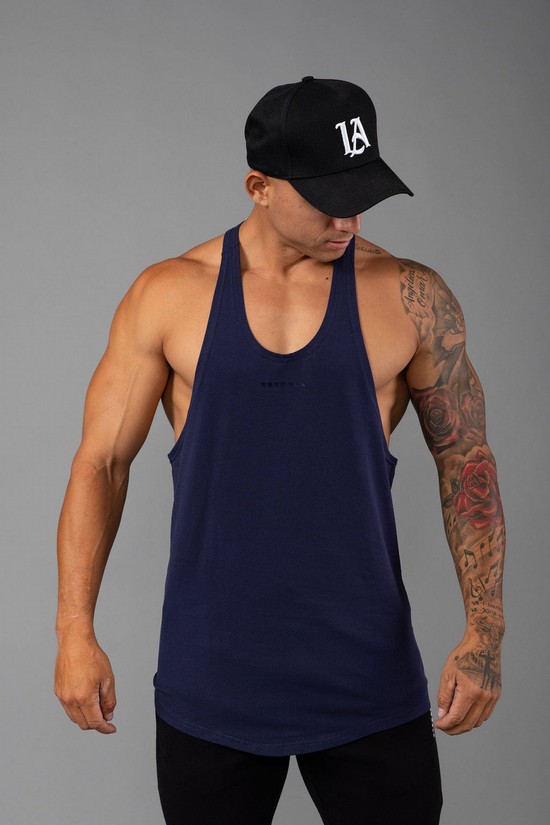 Camiseta Tirantes Youngla 334 New Gen Stringers 2.0 Hombre Azul Marino | EAUHNBS-70