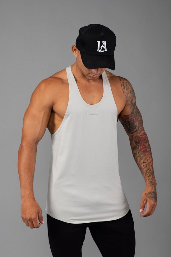 Camiseta Tirantes Youngla 334 New Gen Stringers 2.0 Hombre Gris | LKANTXI-73