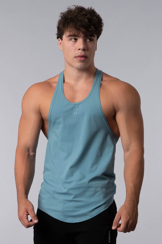 Camiseta Tirantes Youngla 334 New Gen Stringers 2.0 Hombre Azules | SAKXGUH-37