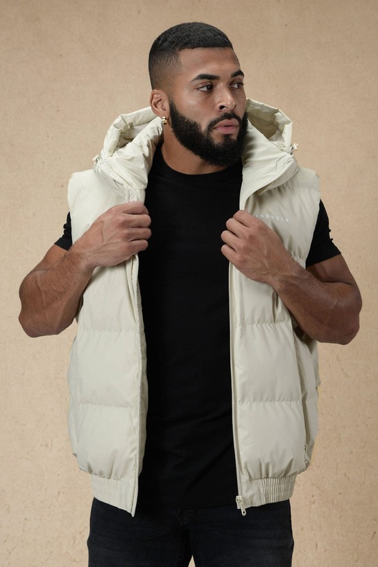 Chaquetas Youngla 553 Brooklyn Puffer Hombre Blancas | MTKDCLV-91
