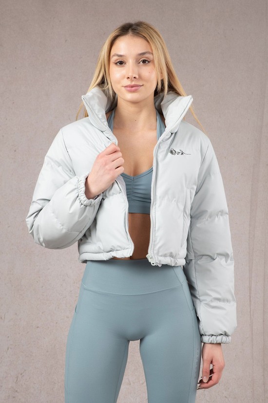 Chaquetas Youngla W511 Rosita Puffer Mujer Blancas | OHFSZTI-47