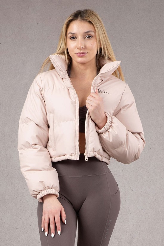 Chaquetas Youngla W511 Rosita Puffer Mujer Rosas | XRNGAWE-03