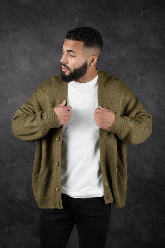 Cárdigan Youngla 534 Lah Hombre Verde | PKWDYOQ-06