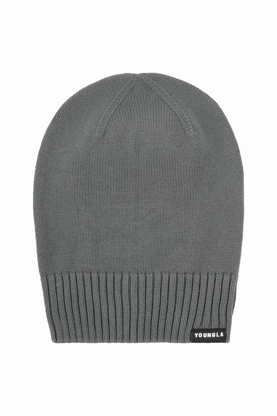 Gorros Youngla 928 Essential Hombre Gris | BZYWCNK-86