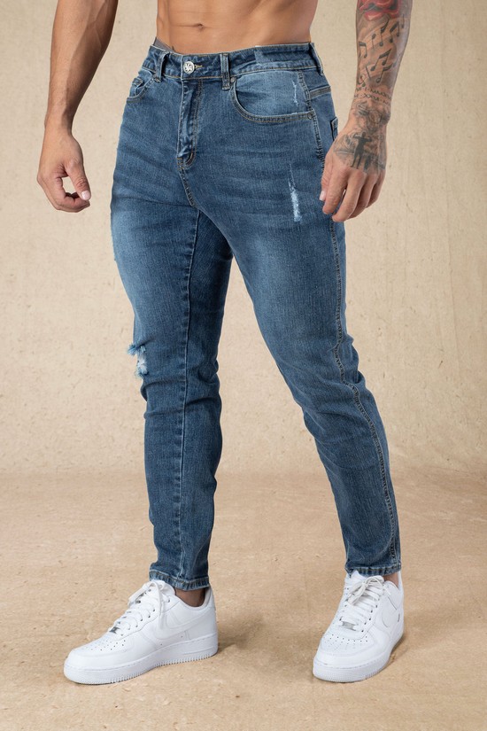 Jeans Youngla 607 Tailored Slim Fit Hombre Azules Claro | PHTKEYV-73