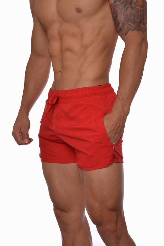 Pantalones Cortos Youngla 101 Bodybuilding Hombre Rojas | MYOIQDN-95