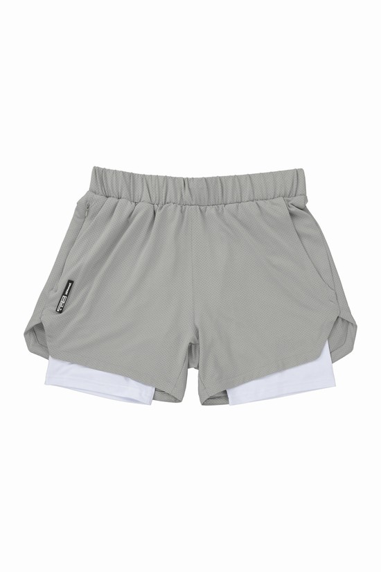 Pantalones Cortos Youngla 105 Compression 2.0 Hombre Gris | ZSQEDBH-71