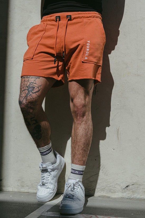 Pantalones Cortos Youngla 106 Vintage Hombre Naranjas | BSVIYWT-34