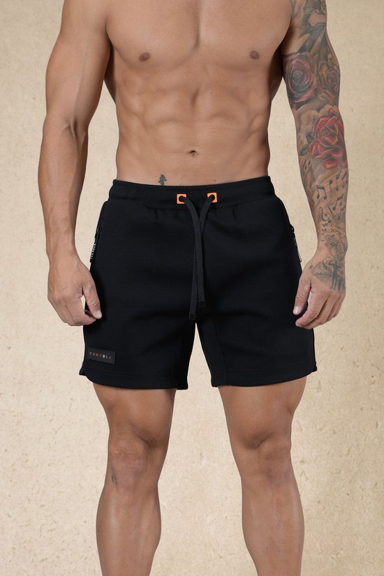 Pantalones Cortos Youngla 108 Elevate Hombre Negras | HBKFRGL-90