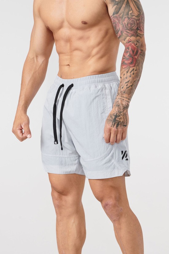 Pantalones Cortos Youngla 109 Retro Hombre Blancas | QTODWKI-13
