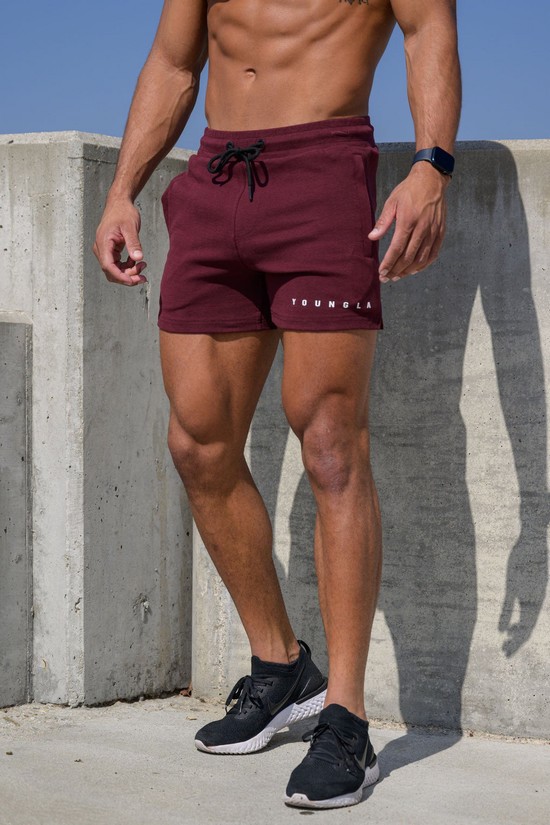 Pantalones Cortos Youngla 113 The Perfect Hombre Burdeos | NVJUZOI-63