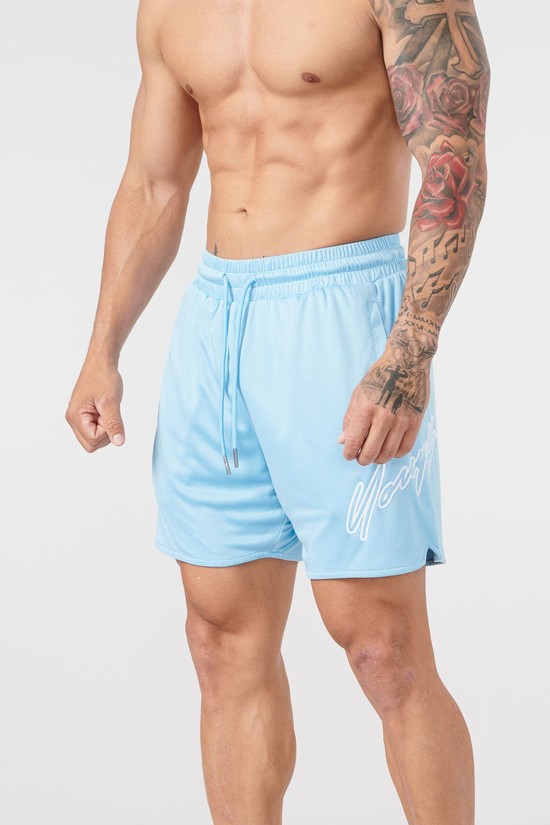 Pantalones Cortos Youngla 117 Sig Hombre Azules Claro | AOFQPYW-12