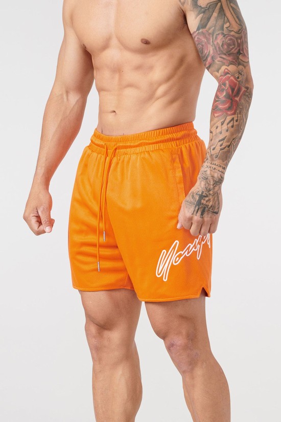 Pantalones Cortos Youngla 117 Sig Hombre Naranjas | AVHEPUY-32