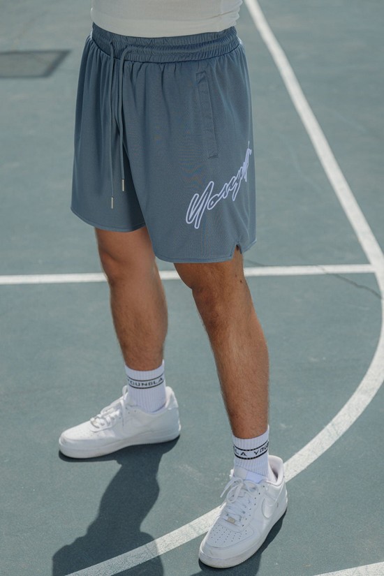 Pantalones Cortos Youngla 117 Sig Hombre Gris | KGUHXDE-25