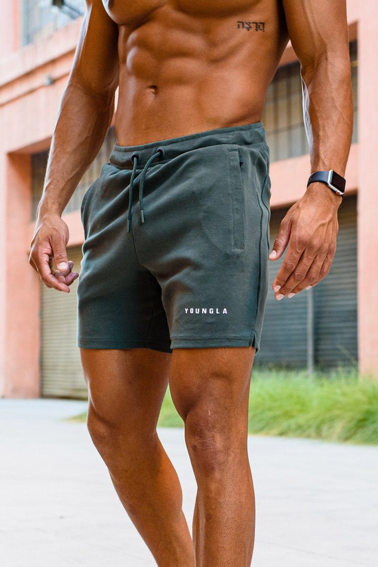 Pantalones Cortos Youngla 118 The Perfect Hombre Gris | DZBTROQ-84