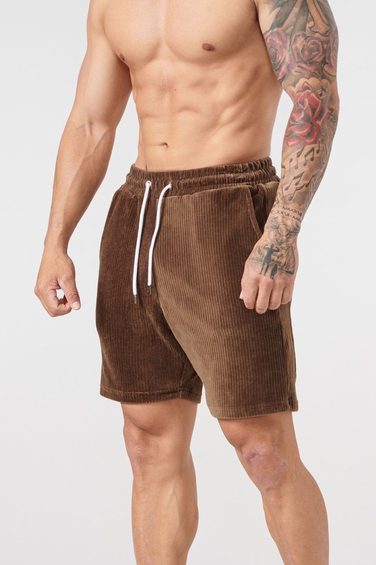 Pantalones Cortos Youngla 119 Cord Colección Hombre Cafe | SKLWATM-94