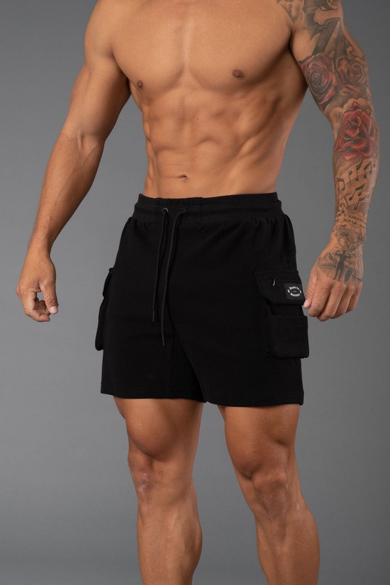 Pantalones Cortos Youngla 120 Cloud Cargo Hombre Negras | SLIWXYM-42