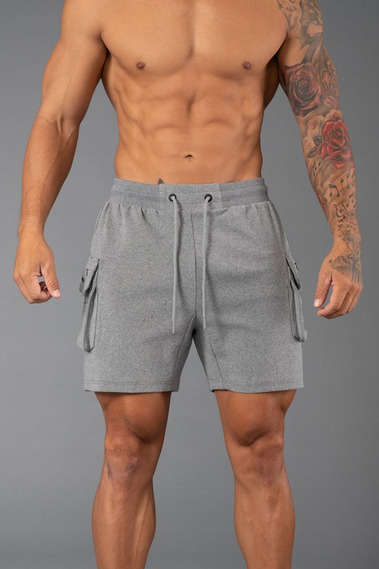Pantalones Cortos Youngla 120 Cloud Cargo Hombre Gris | SZNLIRJ-69