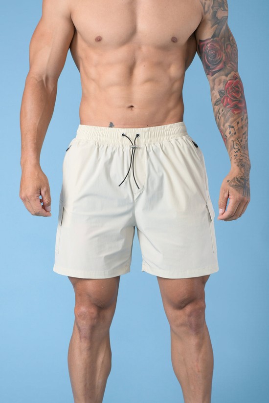 Pantalones Cortos Youngla 122 The Weekender Hombre Blancas | MPZGBAO-78