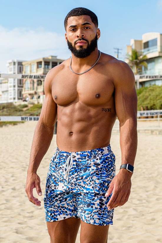 Pantalones Cortos Youngla 128 Abstract Swim '22 Hombre Multicolor | KIBAPNE-41