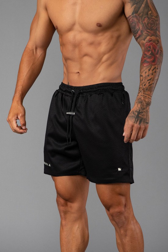 Pantalones Cortos Youngla 130 Essential Basketball Hombre Negras | NEYIRFP-76