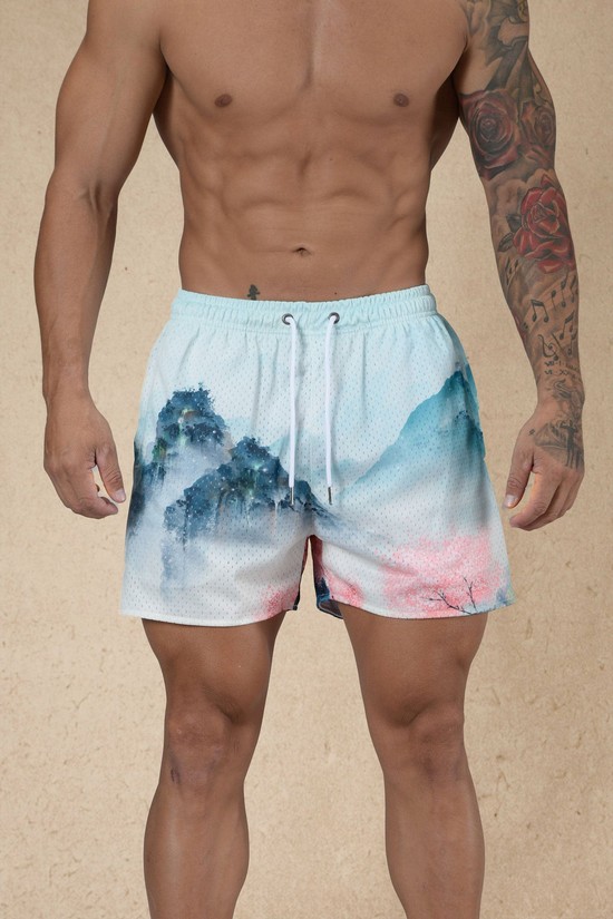 Pantalones Cortos Youngla 135 House Party Hombre Multicolor | HTYUXAJ-69