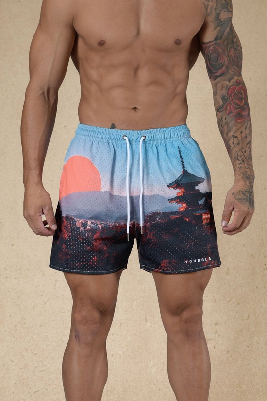Pantalones Cortos Youngla 135 House Party Hombre Multicolor | YXFEPWN-48