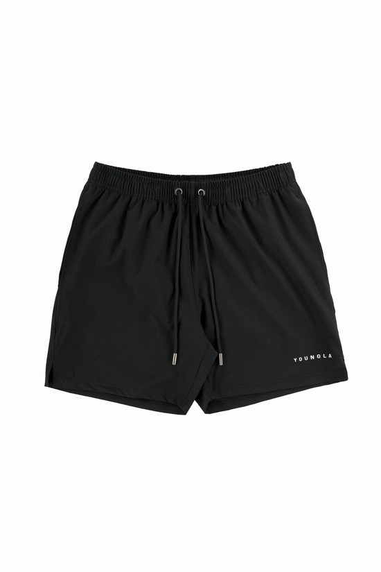 Pantalones Cortos Youngla 140 Frooty Swim Hombre Negras | PCSEBHK-15