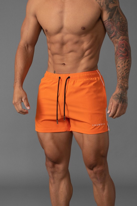 Pantalones Cortos Youngla 143 Swim Hombre Naranjas | TJZKHEV-31