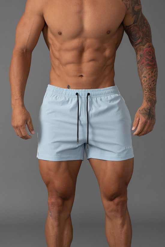 Pantalones Cortos Youngla 143 Swim Hombre Gris | XBEZJFM-03
