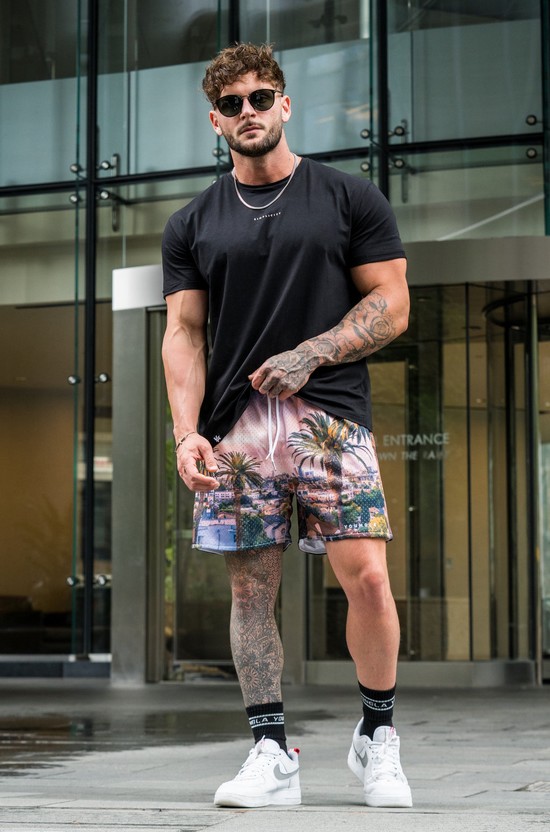 Pantalones Cortos Youngla 150 After Party Hombre Multicolor | QODVKHX-43