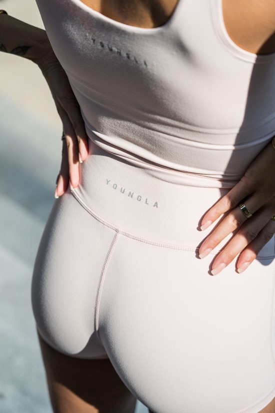 Pantalones Cortos Youngla W110 Level Up Ciclismo 3" Mujer Gris | ZTOGPBR-92