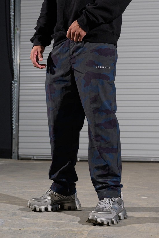 Pantalones Jogger Youngla 201 Off The Grid Hombre Azul Marino Negras | KJIZRPM-69