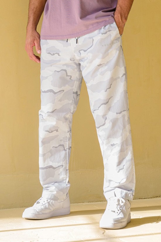 Pantalones Jogger Youngla 201 Off The Grid Hombre Blancas Gris | SPAXEQF-87