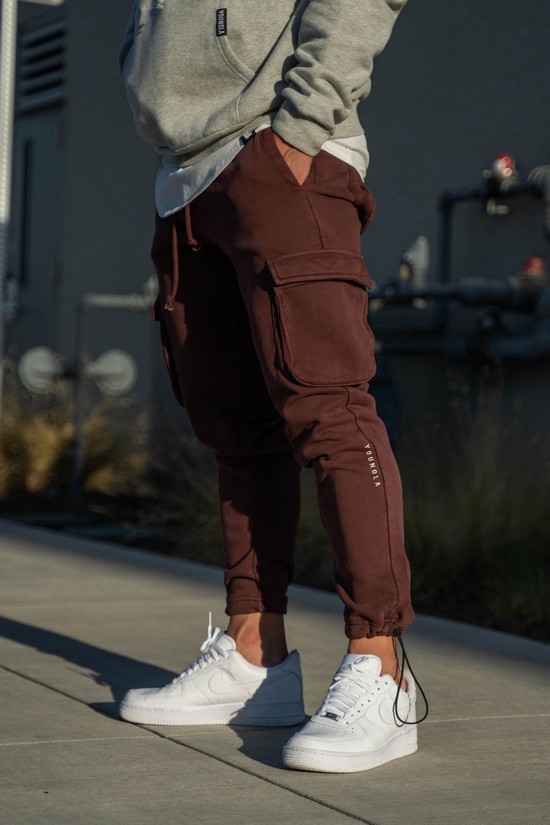 Pantalones Jogger Youngla 206 Rambo Combat Hombre Burdeos | KTZYCHQ-43