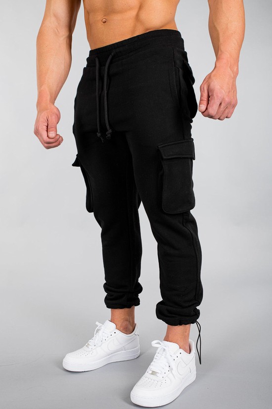Pantalones Jogger Youngla 206 Rambo Combat Hombre Negras | WAZOQIY-96