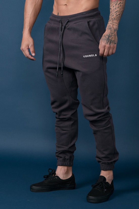 Pantalones Jogger Youngla 210 Kick-back Hombre Gris Oscuro | OPTUSCH-50