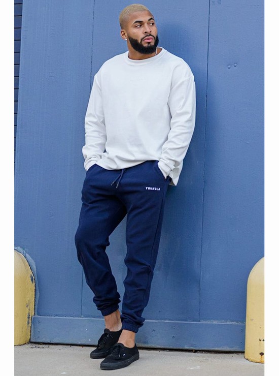 Pantalones Jogger Youngla 210 Kick-back Hombre Azules | RDCZAVY-98