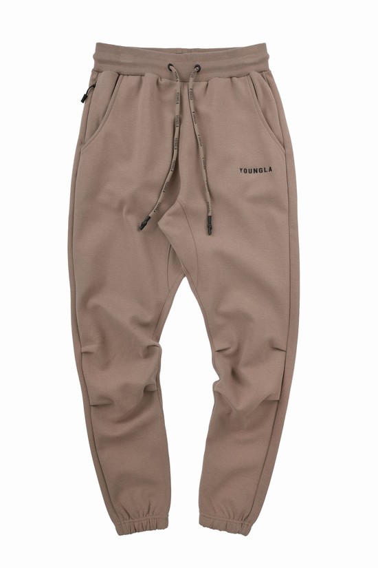 Pantalones Jogger Youngla 210 Kick-back Hombre Gris | SQPXGDE-54