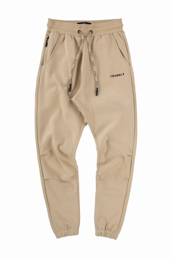 Pantalones Jogger Youngla 210 Kick-back Hombre Beige | WJYQDAZ-86