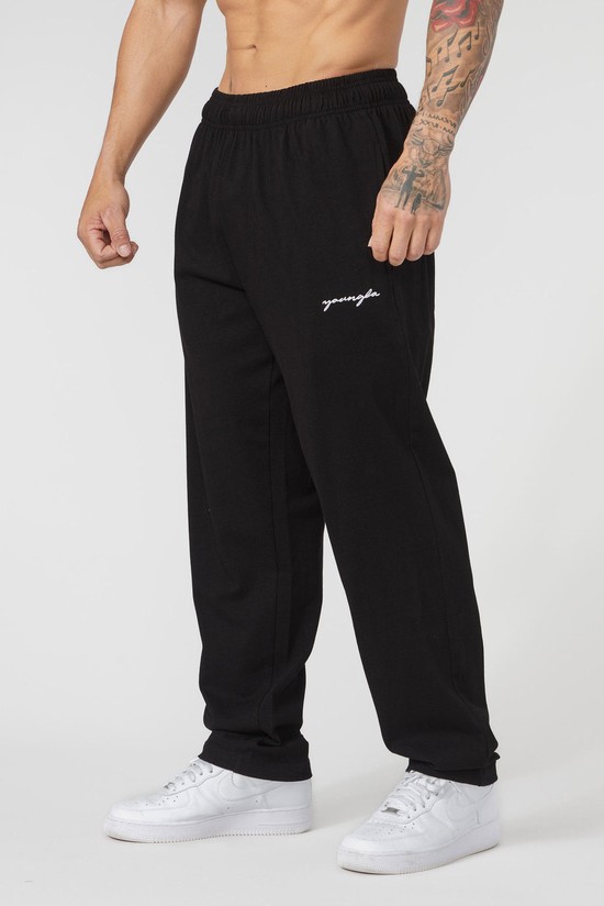 Pantalones Jogger Youngla 215 No Cuff Pump Covers Hombre Negras | VLKAHOG-07