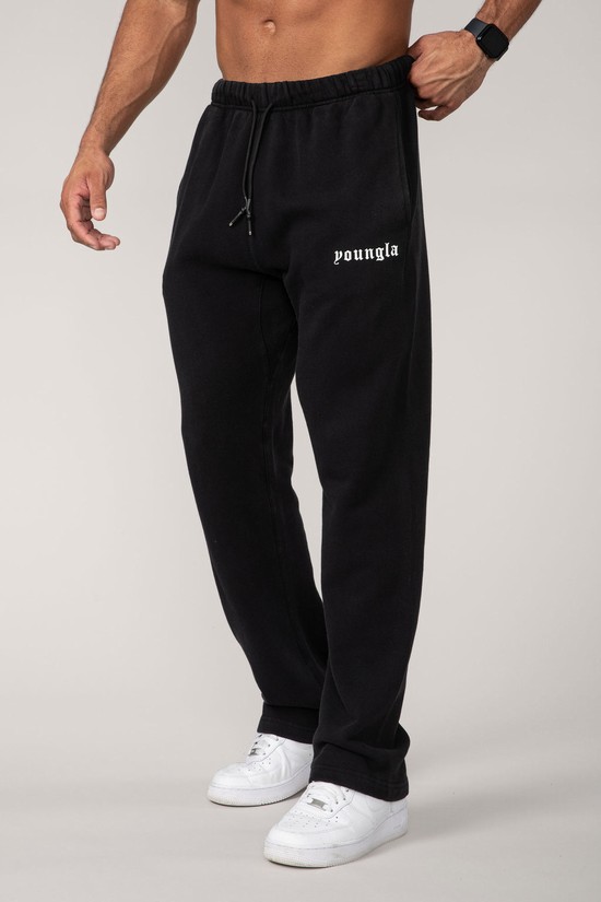 Pantalones Jogger Youngla 216 Eternal No Cuff Sweats Hombre Negras | LPMKOEF-56