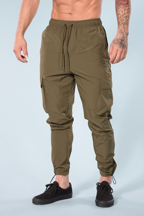 Pantalones Jogger Youngla 218 Travel Cargo Hombre Verde | HFMLJRY-78
