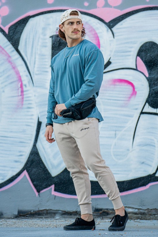 Pantalones Jogger Youngla 228 Cloud Hombre Gris | NAGZYIE-18