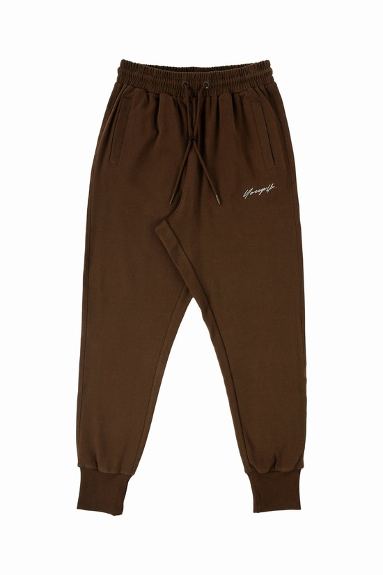 Pantalones Jogger Youngla 228 Cloud Hombre Marrones | RLMEUDG-36