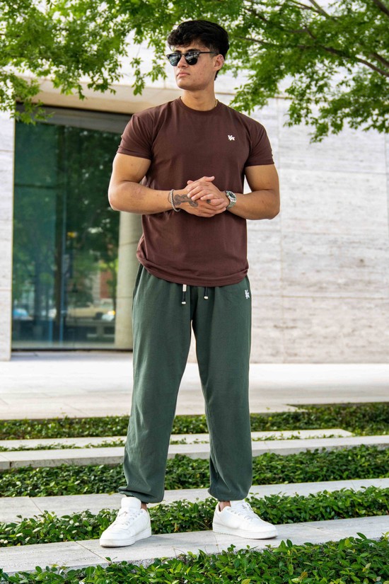 Pantalones Jogger Youngla 231 Pump Cover Hombre Verde | DOAGNFE-90