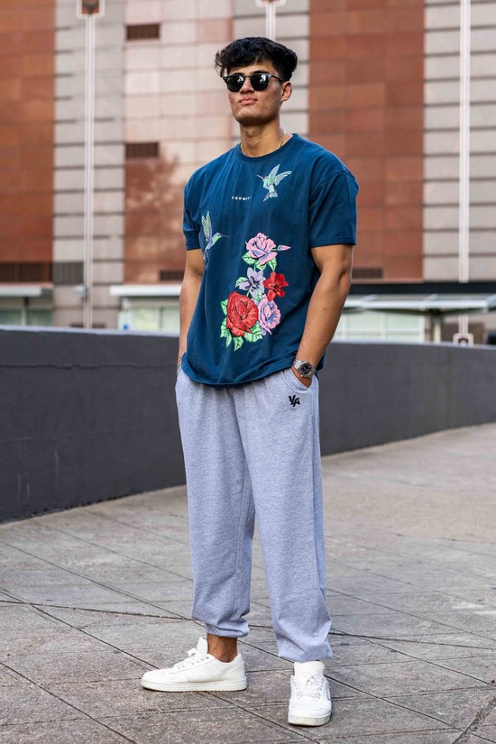 Pantalones Jogger Youngla 231 Pump Cover Hombre Gris | YJABZUL-91