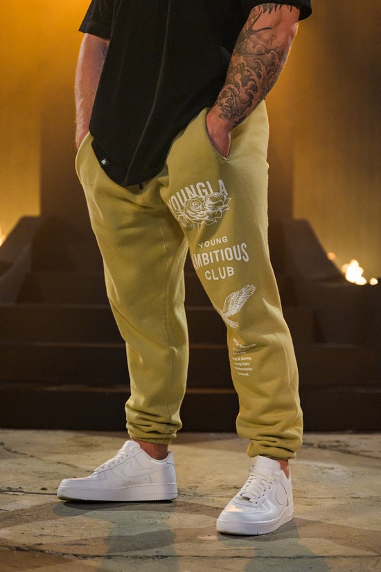 Pantalones Jogger Youngla 233 The Immortal Fall 22" Hombre Beige | UWDXZLV-41