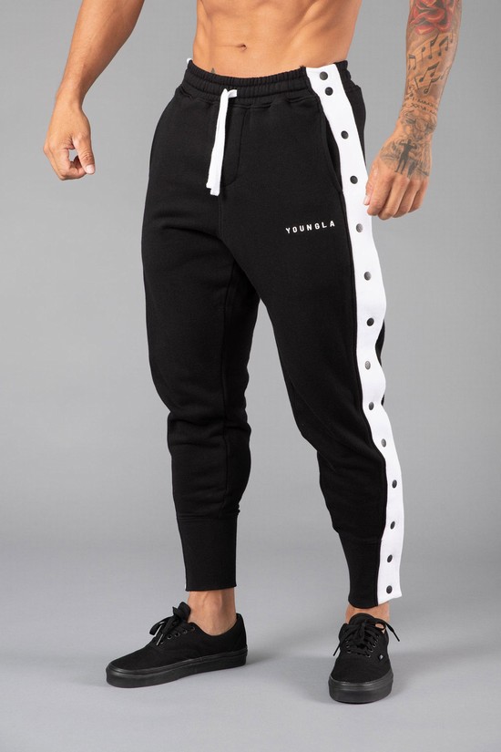 Pantalones Jogger Youngla 235 90s Tear Away Hombre Blancas Negras | DQNAZUP-23