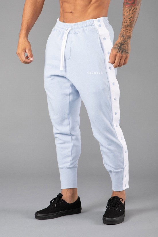 Pantalones Jogger Youngla 235 90s Tear Away Hombre Blancas Gris | VEIXDLM-32